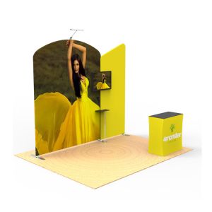 Foldable Trade Show Booth Displays 10x10 Custom Printed Solid Reusable