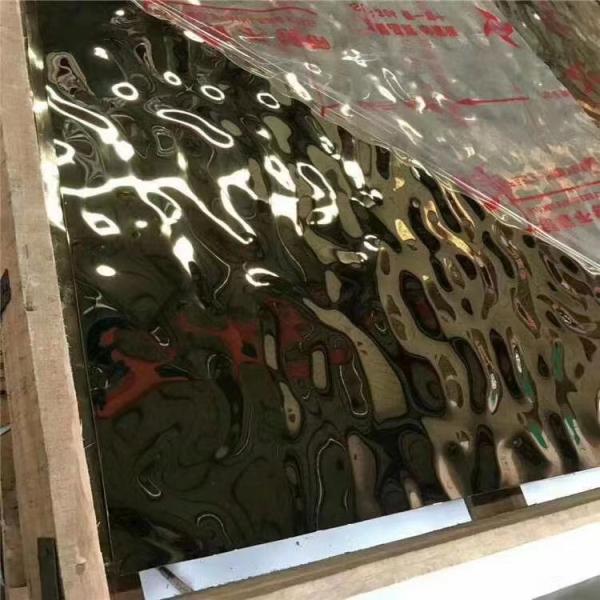 Water Ripple Corrugated Stainless Steel Sheet for Customized Architectural Decoration