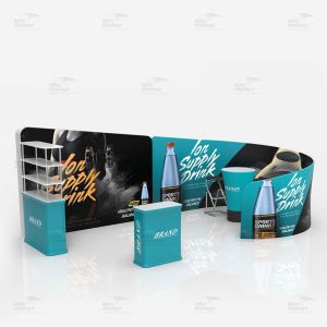 Aluminum Quick Build Exhibition Display Trade Show Booth UV Resistant