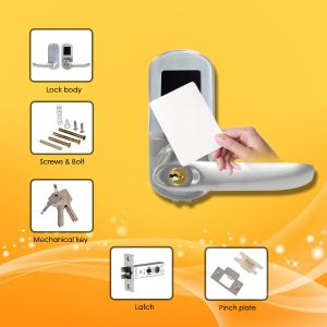 Quality Slim Type RFID Card Door Lock with Long life time for power usage and low voltage warning for sale