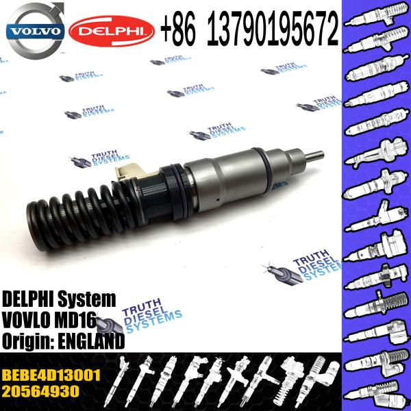 New Diesel Fuel Injector 20564930 for VOL BEBE4D13001 20564930 E3.18 4Pins MD16 engine with good quality