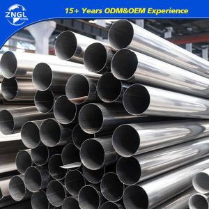 SS201 SUS304 316 Round Seamless Stainless Steel Pipe Welded