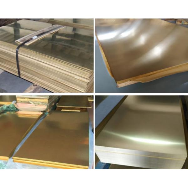 CuZn30 Copper Brass Sheet 99.9% C1100 T1 T2 H58 Grades For Electrical Construction