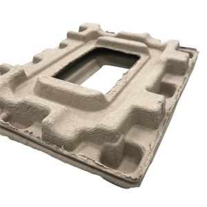 Dry Press Moulded Pulp Trays Eco Friendly Recycled Paper Tray