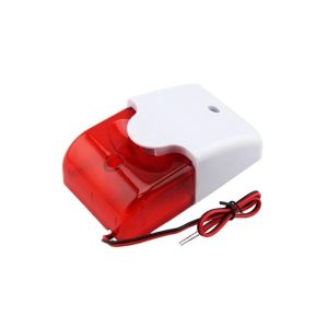 Wired Indoor ABS Fire Alarm Strobe Siren DC12V 110dB For Home Security System