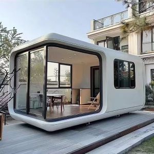 Quality Modern Prefab Design Space Capsule Resort Hotel with Sandwich Panel and 3D Model Design for sale
