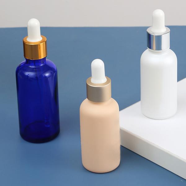 15ml 20ml 30ml 50ml 60ml Blue Orange Pink Purple Yellow Green Essential Oil Glass Dropper Bottle With Logo for Face Cream