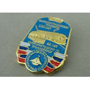 Die Stamped Soft Enamel Military Pin , Zinc Alloy Material Badge