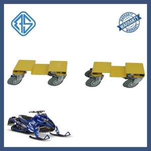 Nylon Belt Snowmobile Moving Cart Garage Dolly 1500LBS Yellow