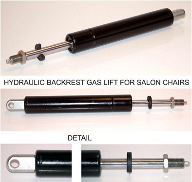 Furniture Steel Locking Air Gas Spring , Pneumatic Nitrogen Gas Lift Struts