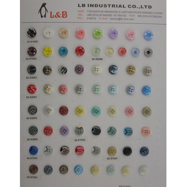 Wholesale polyester chalk Resin Rod buttons for Shirt Coat