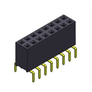 2.54mm Dual Row Dual Entry Pin Female Header Connector 2*2PIN To 2*40PIN