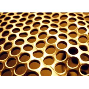 Gauge 3 To 36 Perforated Metal Mesh Copper Brass For Decoration