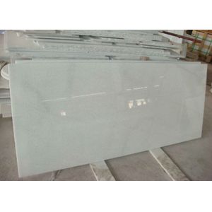 Crystal White Marble Bathroom Countertops , Marble Stone Flooring Environmentall