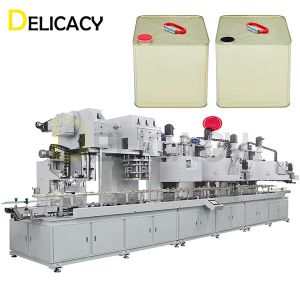Automatic 10L Rectangle Tin Can Making Machine 40CPM High Speed