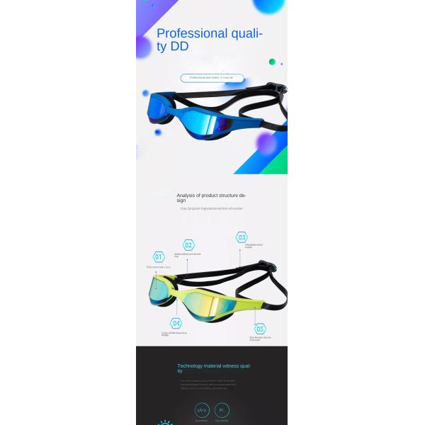 Professional Grade Adult Swimming Goggles for Competitive Swimmers