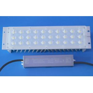 Asymmetrical LED Street Light Components Lens 30 Watt MCPCB Module