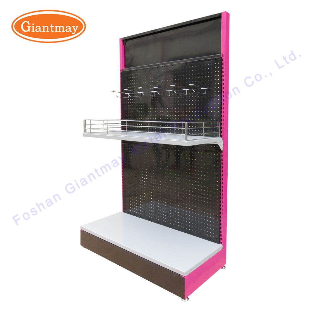 Buy Multi-Function Floor Standing Metal Stand Pegboard Counter Display at wholesale prices