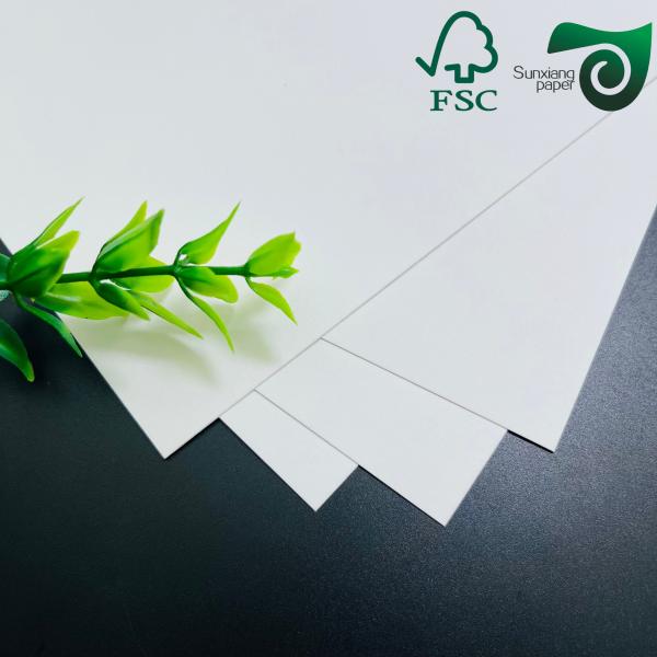 Buy 325gsm FSC Uniform White Coated Kraft Back Paper 70cm 100cm Perfect For Bread Packaging at wholesale prices