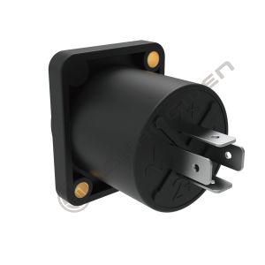 China Rectangle Loudspeaker 2 Hole Panel Mounting Solder Terminal HPC 4 Pin Speakon Hembra Audio Jack Connector Audio Connector on sale