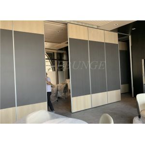 Top Hanging Operable Panels Room Divider Melamine Partition 65mm Thickness