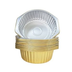 Disposable Microwavable Airline Aluminum Foil Container Custom Order Accepted