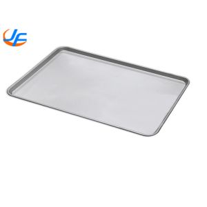China RK Bakeware China-800*600mm Nonstick Commercial Aluminum Baking Tray Flat Sheet Pan Bread Bun Pan 600x400mm on sale