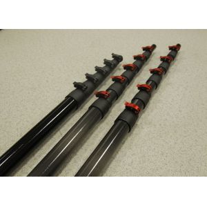 45ft Reach Carbon Fiber Telescopic Pole For Windows Cleaning Strong Clamp