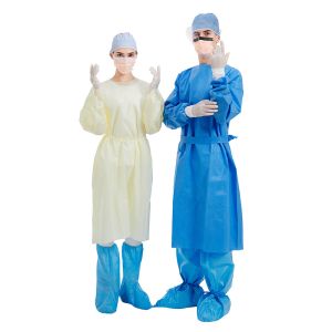 40gsm Sms Surgical Gown , Disposable Medical Garments EN13795