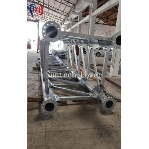 Steel Pipe Cable Tray 1 Year Warranty For Power Line Support