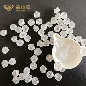 VVS VS SI Clarity HPHT Rough Diamond Round White DEF Color For Ring