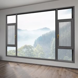 Soundproofed Aluminum Casement Windows with Good Airtightness