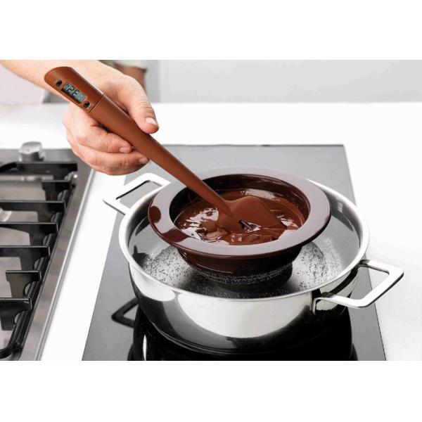 Quick Instant Read Digital Cooking Spatula Thermometer Long Stainless Steel