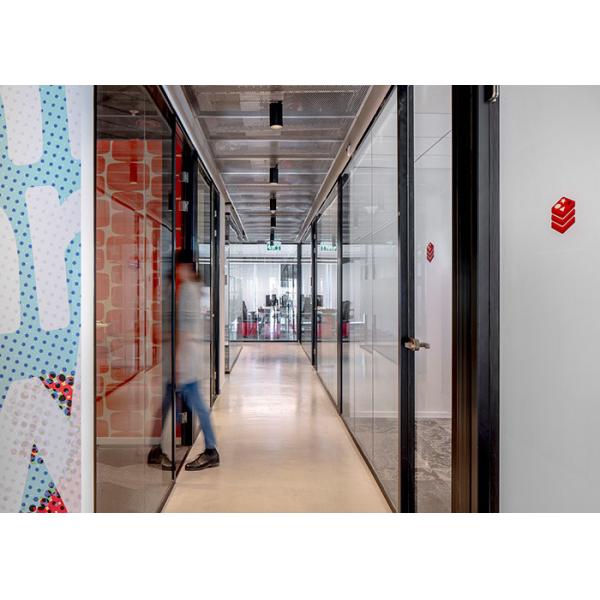 Customizable Walls Partition Indoor For Office Commercial Sustainable 108mm Aluminum Frame Wall