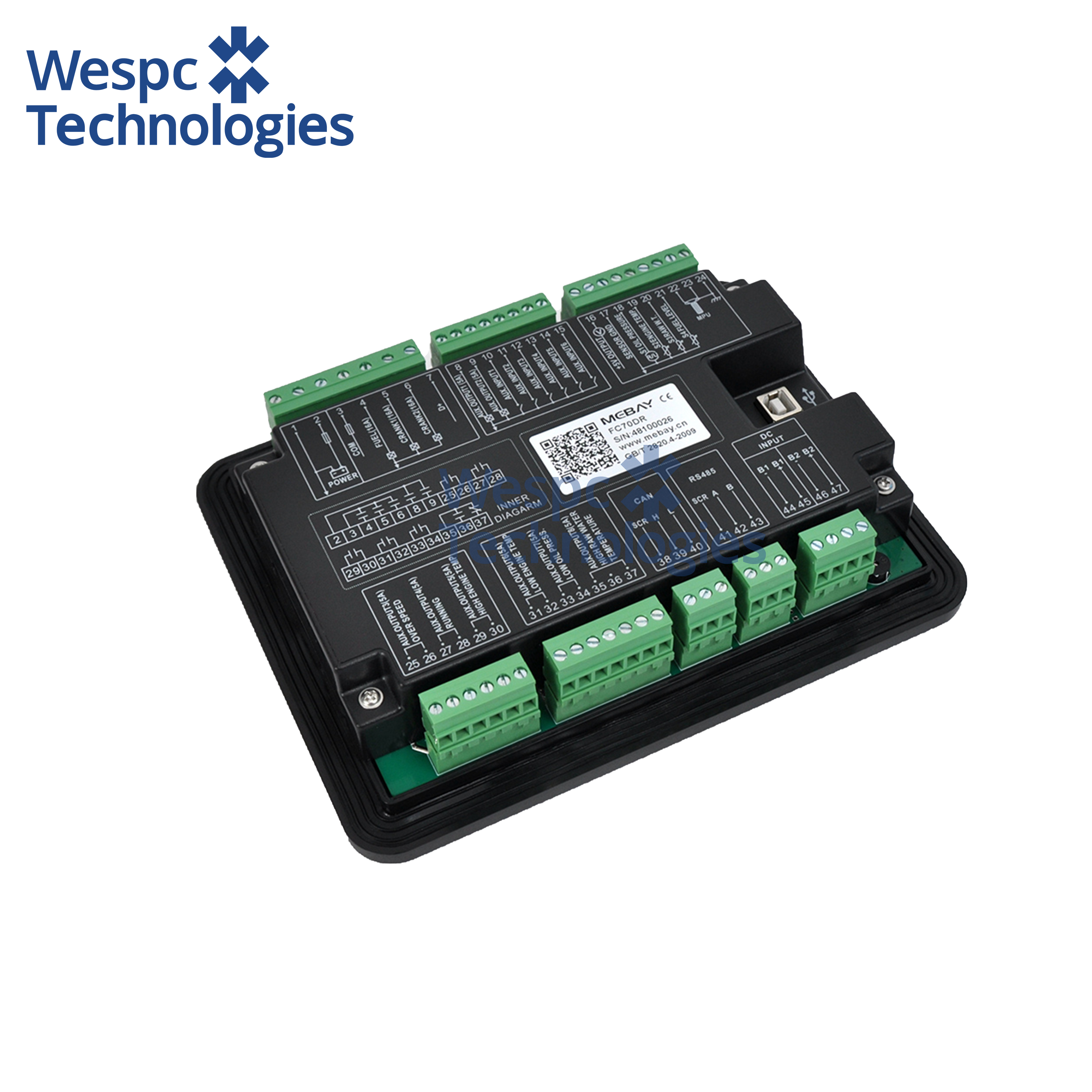 WESPC Original FC70DR Emergency Cooling System Controller for Diesel Engine Fire