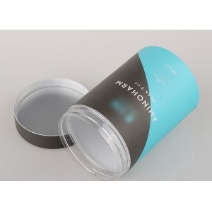 China Plastic Composite Can Packaging With Paper Print Cover SGS Certification on sale