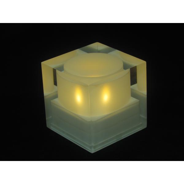Unique beauty to your garden LED technology luxury crystal texture Solar candle