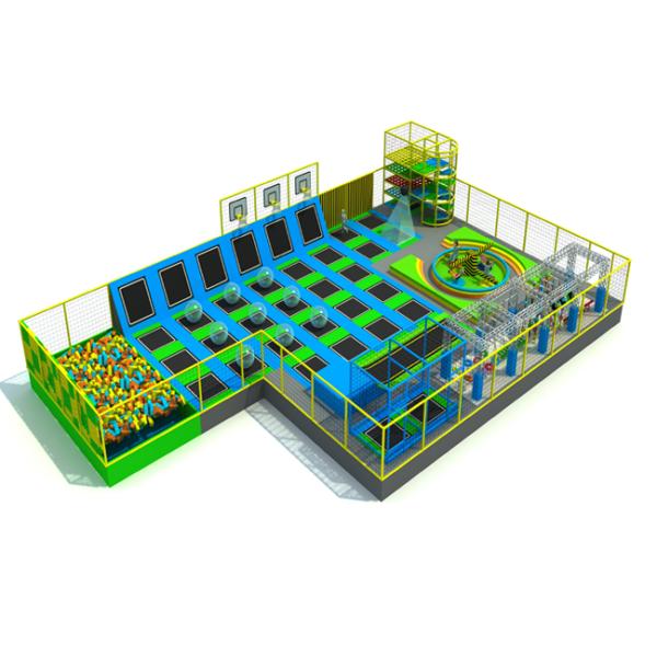 Multi Functional Kids Indoor Trampoline Equipment For Amusement Park KP190610