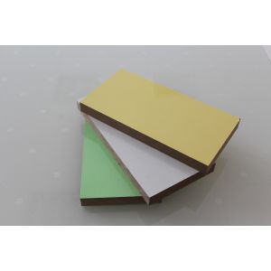 Quality Environmental Friendly Laminated MDF Board White With Sanding Surface 680-720kg/m3 for sale