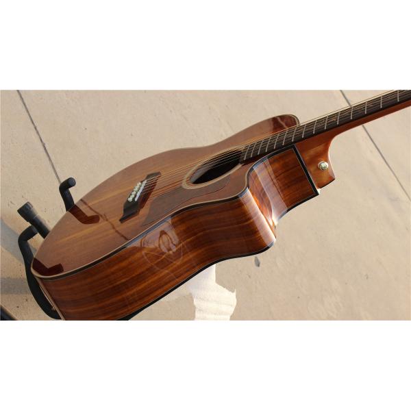 Top Quality koa wood cutaway acoustic electric guitar K24 model best guitars