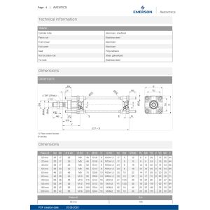 AVENTICS Series C12P Piston Rod Cylinder Robust Design Seamless Integration