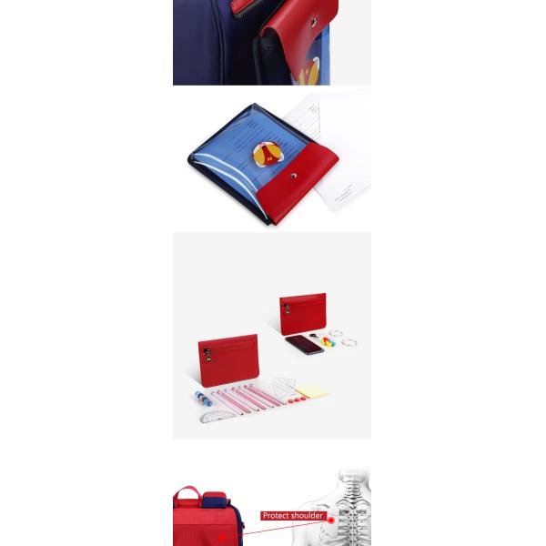 Nohoo new design school bag PU PVC Polyester double shoulder bag student children school bags