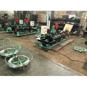 Full Automatic Double Standard Twisted Barbed Wire Making Machine