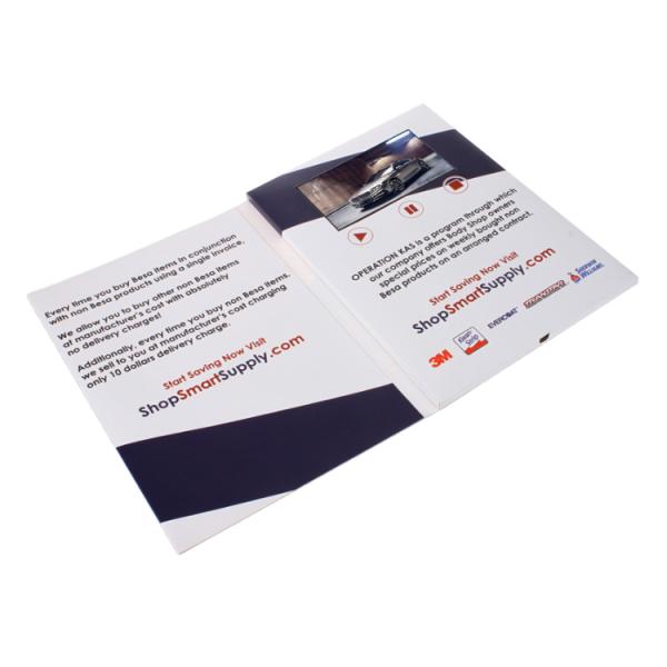 Lightweight 7 Inches Digital Video Greeting Card Battery Powered And Auto Play