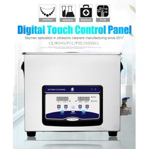 China 15L Stainless Steel Automatic Digital Timer Benchtop Ultrasonic Dental Cleaner on sale