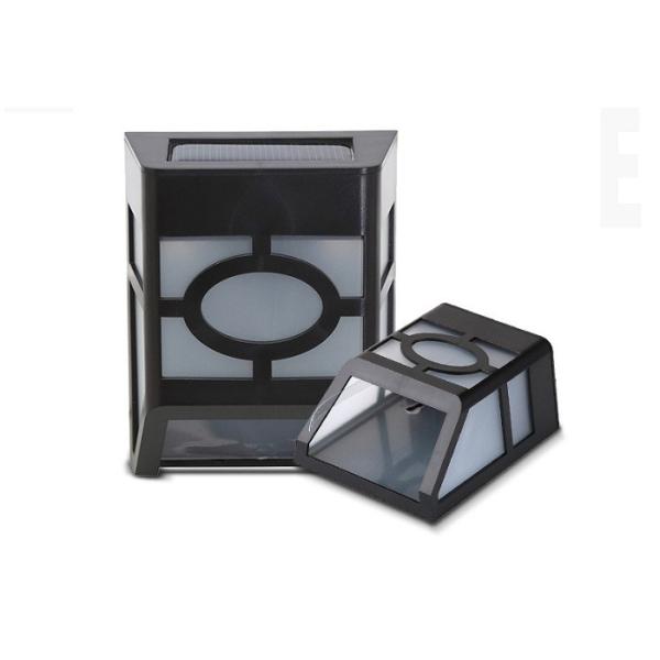 Buy IP44 Black 2pcs Ultrabright LED Solar Panel Wall Light at wholesale prices