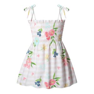 Children's Dress Clothing New Printing Summer Girls' Suspender Dress