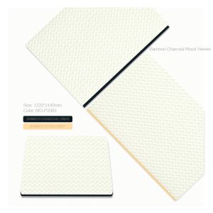 New Design Bamboo Charcoal Wood Veneer Waterproof And Fire-retardant Board For