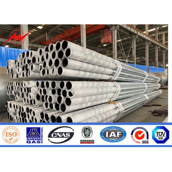 Buy Commercial Galvanized Steel Pole 12m 500DAN 1000DAN 1600DAN ASTM A123 at wholesale prices