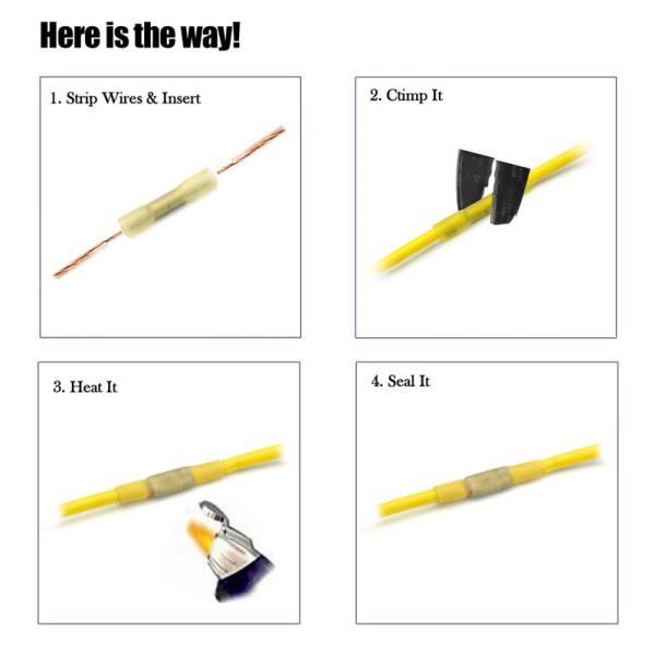 Heat Shrink Quick Wire Connectors / Waterproof Solder Seal Wire Connectors